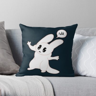 Goofy Rain World Slug Cats Throw Pillow