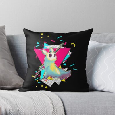 Slug Cat Rain World 90S Graphic Design Throw Pillow