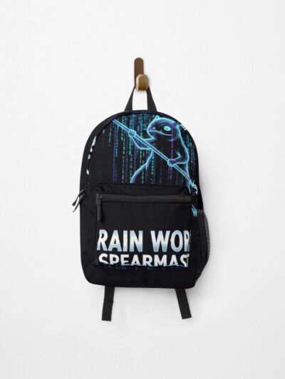 Rain World Spearmaster T Shirt Indie Game Slugcat Fan Art Survival Gamer Tee Backpack