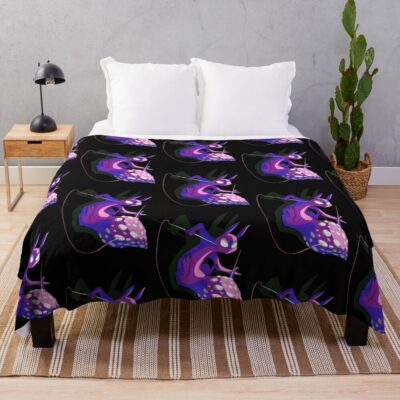 Rain World Downpour Slugcat Spearmaster Throw Blanket