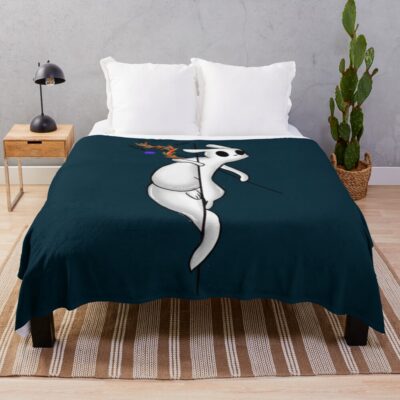 Slug Cat Rainworld Throw Blanket