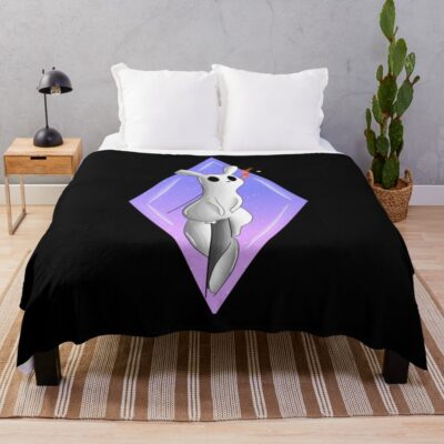 Diamond Slugcat Rainworld Throw Blanket