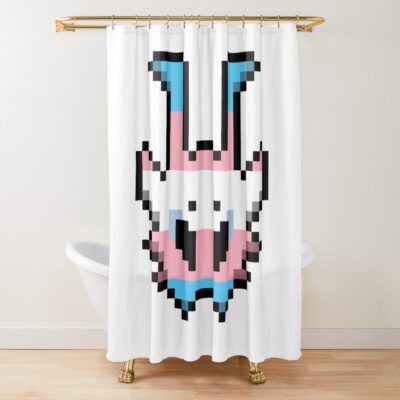 Trans Scavenger Rain World Shower Curtain