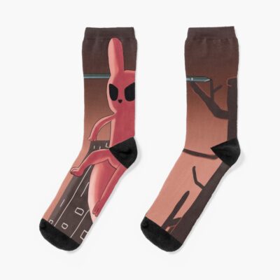 The Hunter Slugcat Rain Wolrd Socks